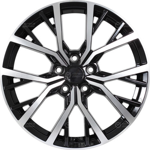 Колесный диск Carwel Тур 1806 7xR18 5x108 ET36 DIA65.1 черный глянцевый с полированной лицевой частью