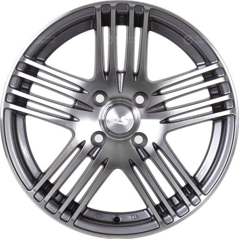 Колесный диск LS LS NG278 6xR15 4x98 ET35 DIA58.6 насыщенный темно-серый полностью полированный