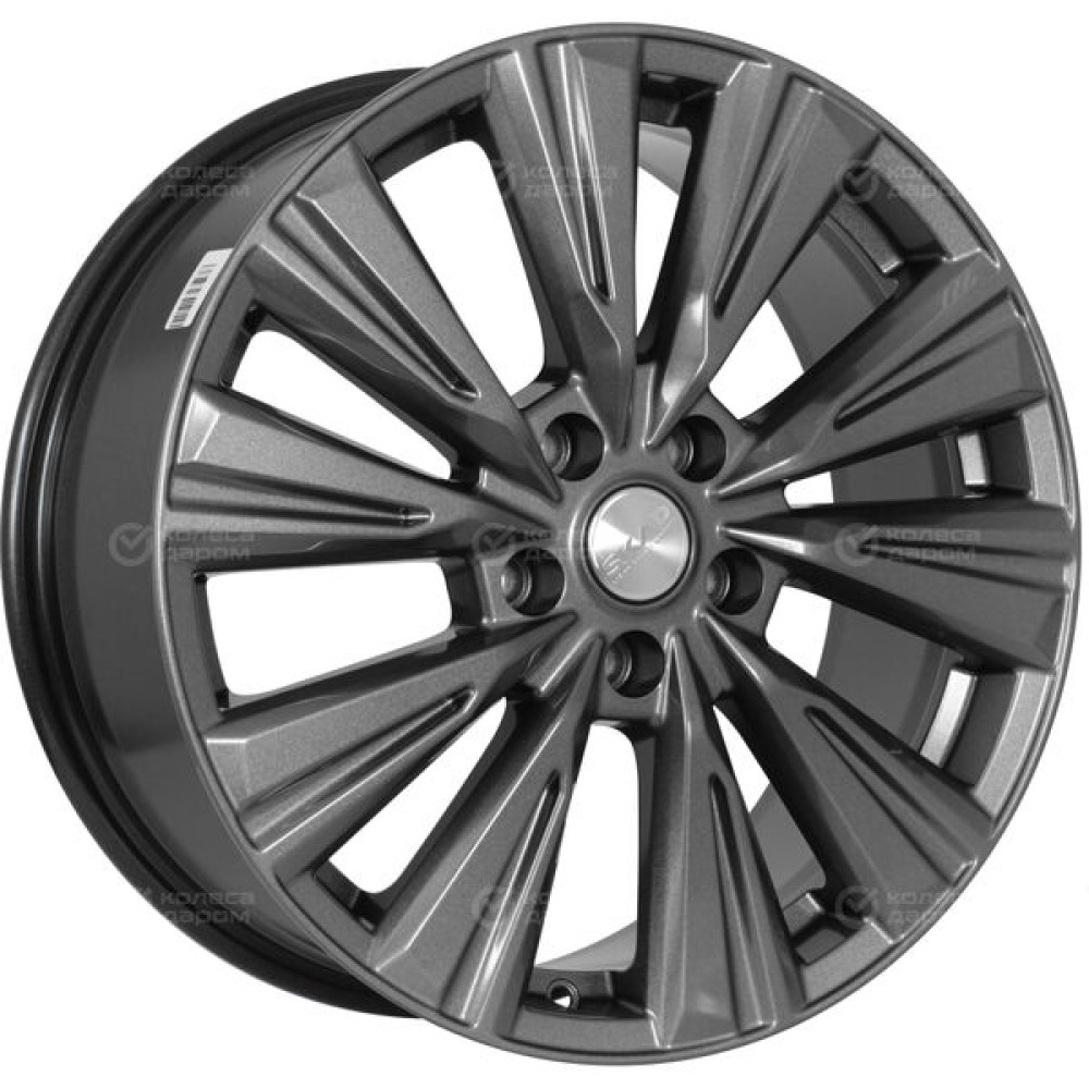 Колесный диск СКАД Линней 7.5xR18 5x114.3 ET45 DIA67.1 темно-серый цвет с перламутровыми оттенками