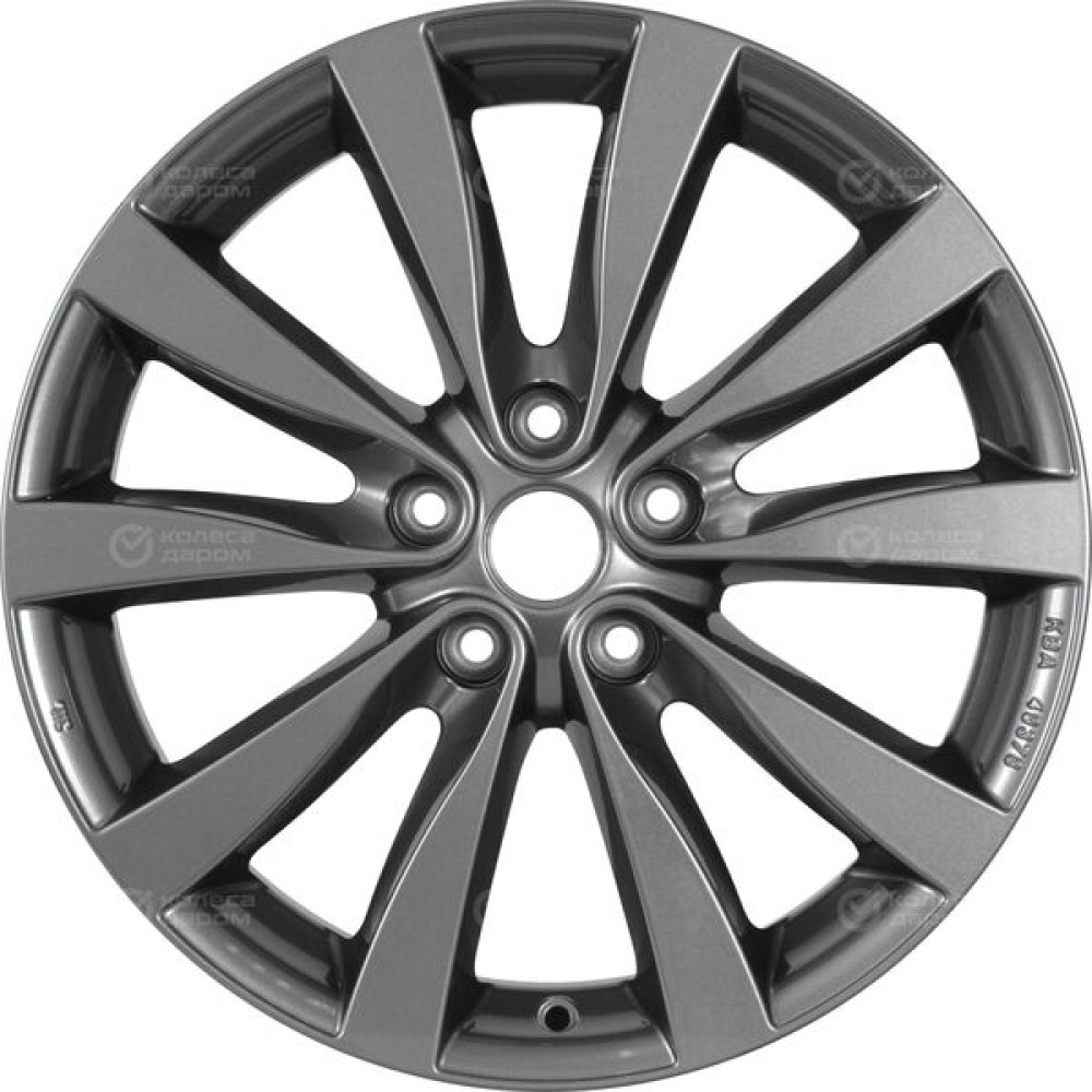 Колесный диск СКАД 4093T300N1 (без вставок) 7xR18 5x114.3 ET40 DIA66.1 насыщенный темно-серый полностью полированный