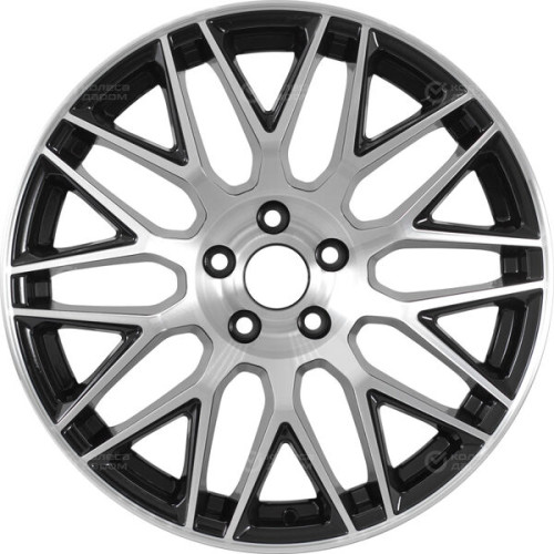 Колесный диск RST R158 8xR18 5x108 ET33 DIA65.1 глянцевый черный с полированной лицевой частью