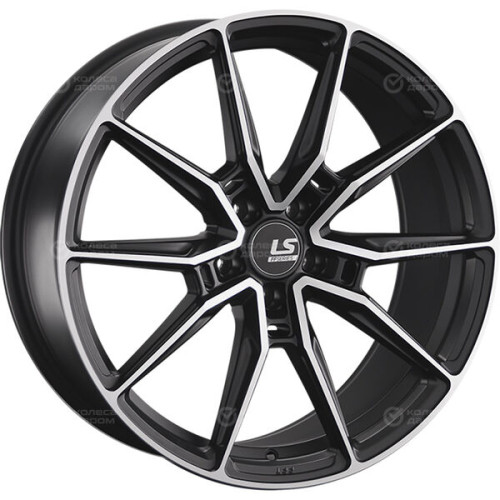 Колесный диск LS FlowForming LS RC58 9xR20 5x112 ET26 DIA66.6 черный матовый полностью полированный