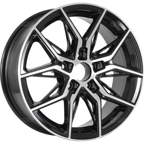 Колесный диск RST R146 6.5xR16 5x108 ET33 DIA60.1 глянцевый черный с полированной лицевой частью