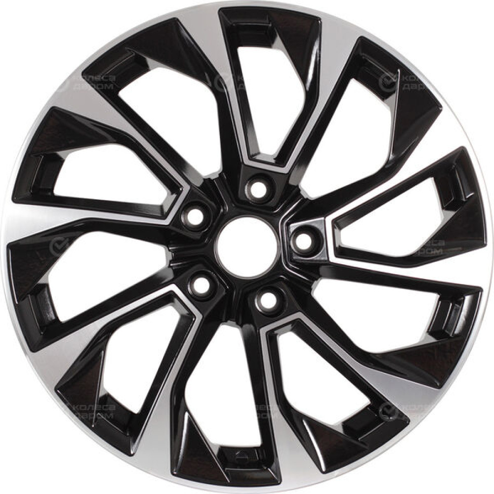 Колесный диск RST R177 6.5xR17 5x108 ET45 DIA60.1 глянцевый черный с полированной лицевой частью