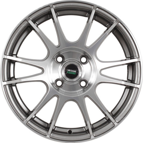 Колесный диск Megami MGM-3 6xR15 4x100 ET50 DIA60.1 насыщенный темно-серый полностью полированный