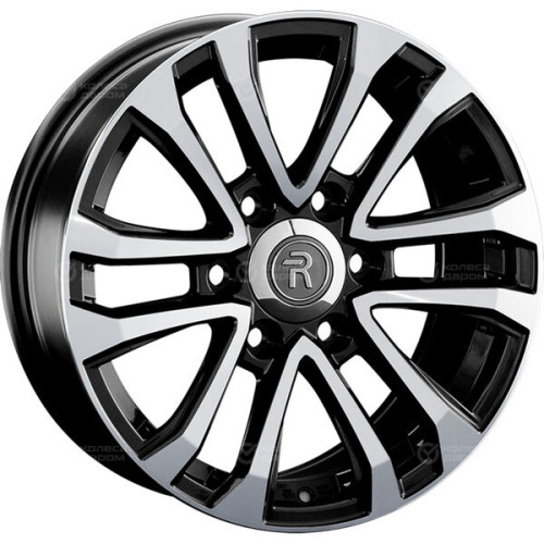 Колесный диск Replay TY309 7.5xR18 6x139.7 ET30 DIA106.1 черный глянцевый с полированной лицевой частью