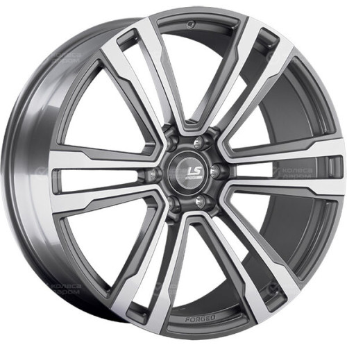 Колесный диск LS Forged LS FG11 8xR19 6x139.7 ET25 DIA106.1 темно-серый матовый ,частично полированный