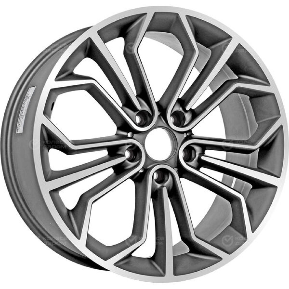 Колесный диск Replay B112 10xR19 5x120 ET53 DIA74.1 насыщенный темно-серый полностью полированный