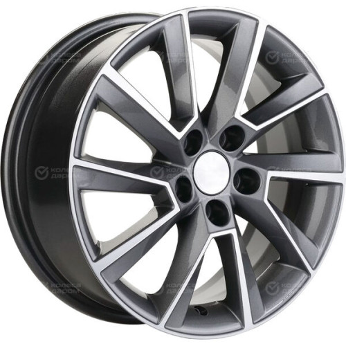 Колесный диск Carwel Иманта 1604 6xR16 5x100 ET45 DIA57.1 серый с полированной лицевой частью