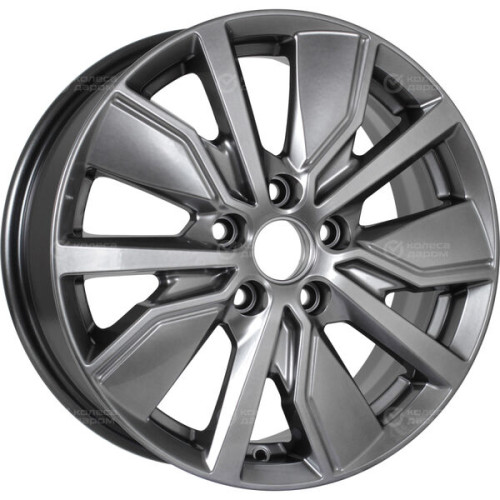 Колесный диск КиК Гамбит 6.5xR16 5x114.3 ET45 DIA66.1 темно-серебристый