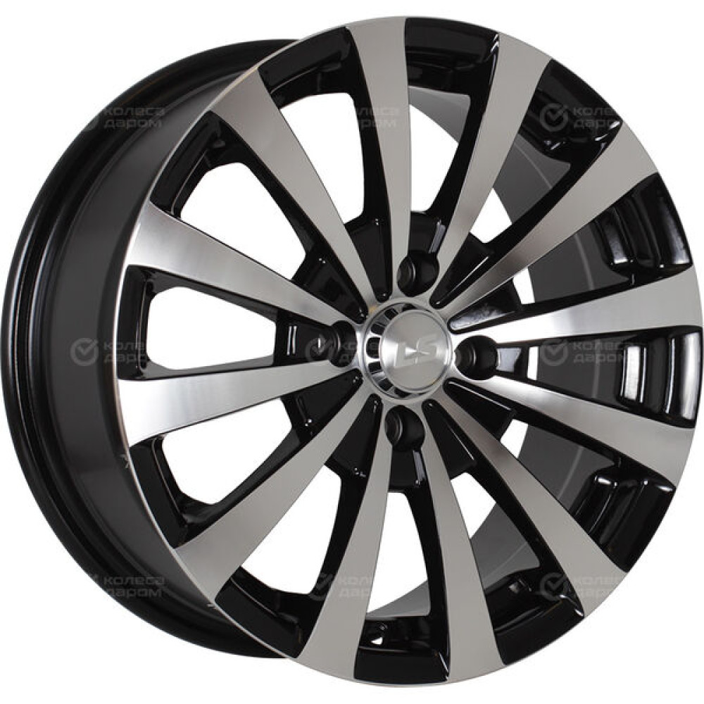 Колесный диск LS LS NG247 6.5xR15 4x100 ET38 DIA73.1 черный полностью полированный