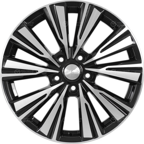 Колесный диск СКАД Линней 7.5xR18 5x108 ET47 DIA60.1 черный глянцевый с полированной лицевой поверхностью