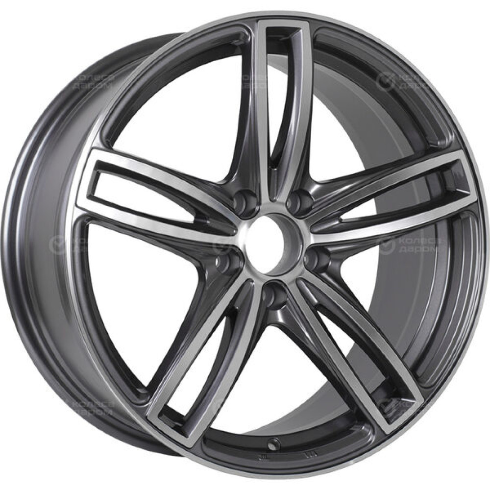 Колесный диск Replay B214 8xR18 5x112 ET30 DIA66.6 насыщенный темно-серый полностью полированный