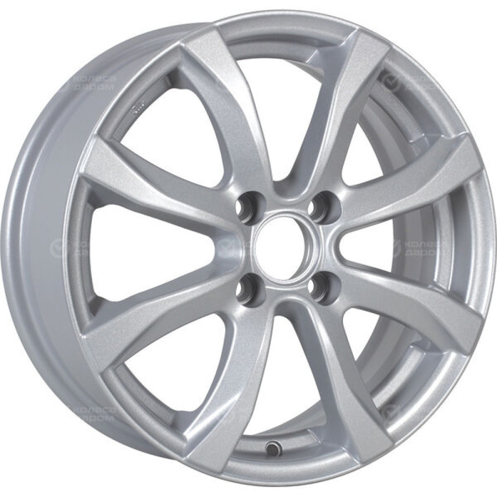 Колесный диск Carwel Омикрон 110 6xR15 4x100 ET35 DIA67.1 серебристый