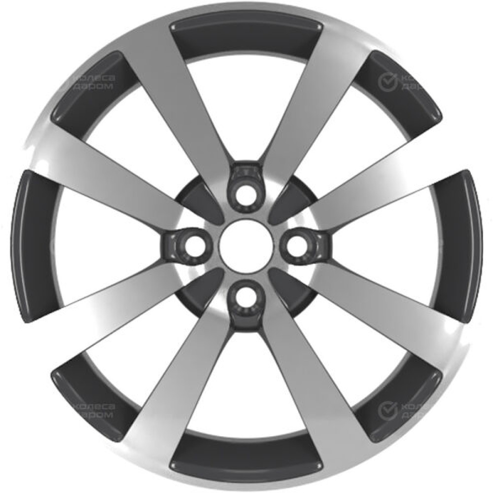 Колесный диск LS LS 948 6xR16 4x100 ET50 DIA60.1 насыщенный темно-серый полностью полированный