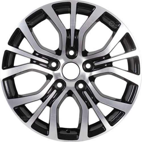 Колесный диск KHOMEN KHW1608 (Evolute I-Van) 6.5xR16 5x110 ET40 DIA67.1 глянцевый черный с полированной лицевой частью