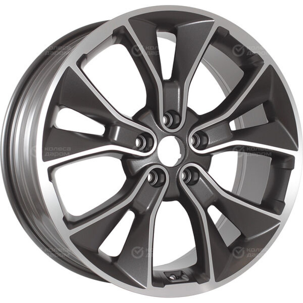 Колесный диск Replay CHG46 8xR19 5x114.3 ET49.5 DIA60.1 темно-серый матовый ,частично полированный