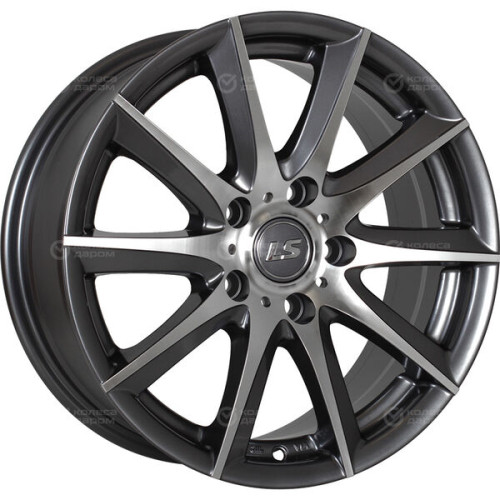 Колесный диск LS LS 286 7xR17 5x114.3 ET40 DIA73.1 насыщенный темно-серый полностью полированный