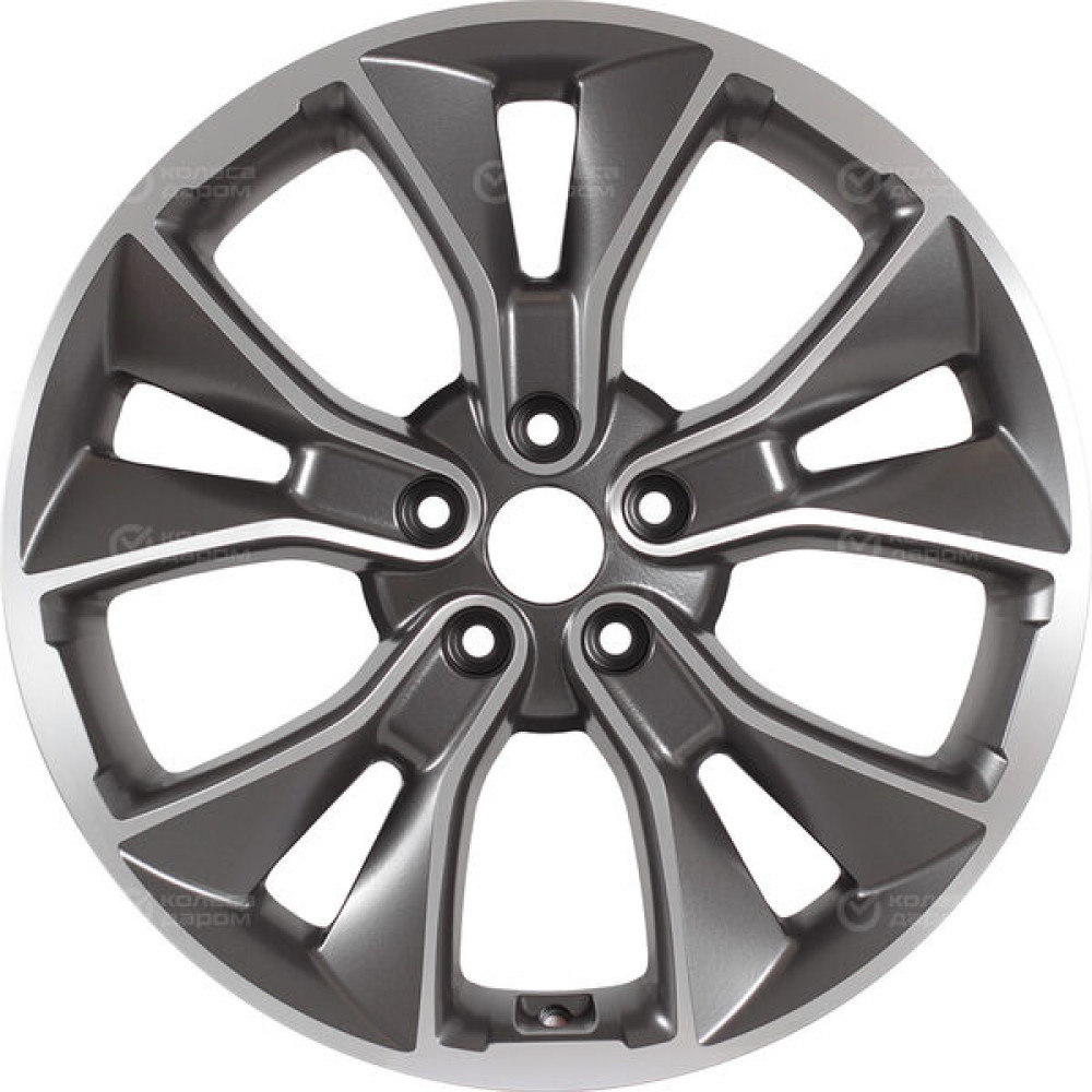 Колесный диск Replay CHG46 8xR19 5x114.3 ET49.5 DIA60.1 темно-серый матовый ,частично полированный