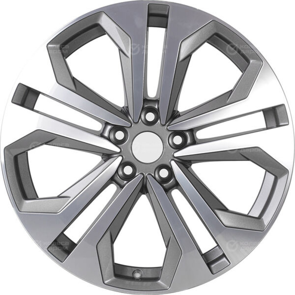 Колесный диск Replay VV295 9xR20 5x112 ET33 DIA66.6 глянцевый темно-серый с полированной лицевой частью