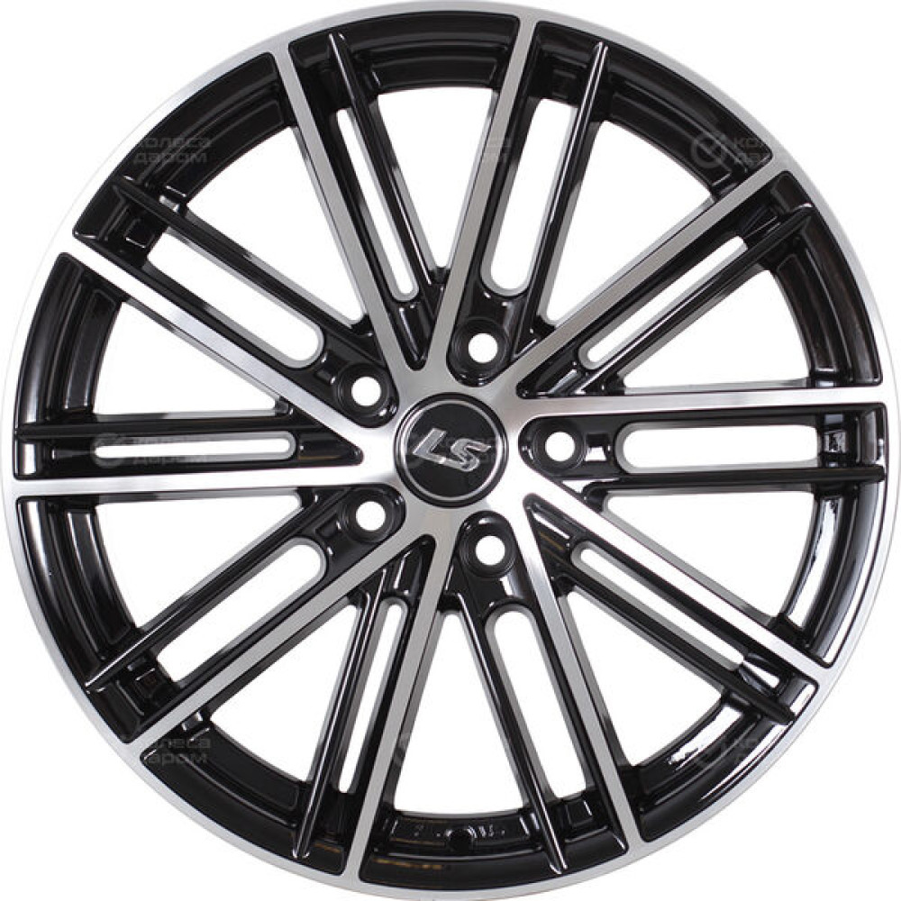 Колесный диск LS LS 480 7.5xR17 5x114.3 ET45 DIA73.1 черный полностью полированный