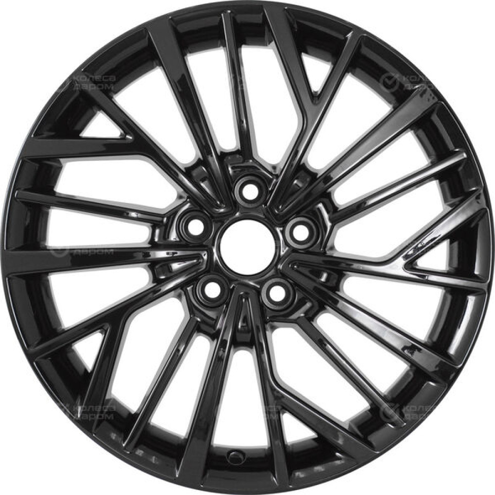 Колесный диск Carwel Токо 1717 7xR17 5x114.3 ET49 DIA67.1 черный глянцевый
