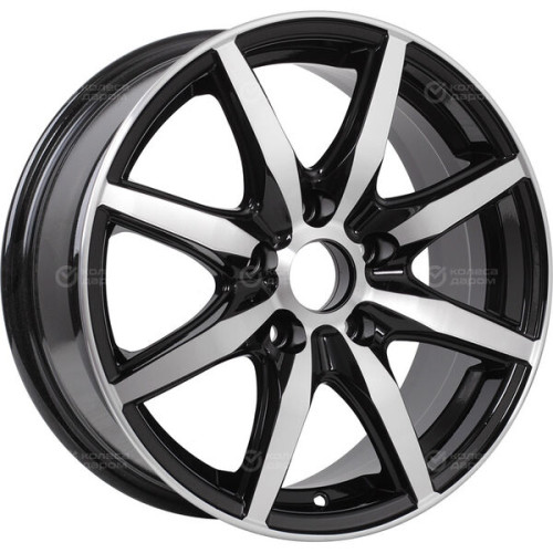 Колесный диск VENTI 1615 6.5xR16 5x108 ET45 DIA60.1 глянцевый черный с полированной лицевой частью