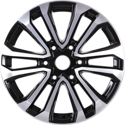 Колесный диск RST R058 7.5xR18 6x139.7 ET25 DIA106.1 глянцевый черный с полированной лицевой частью