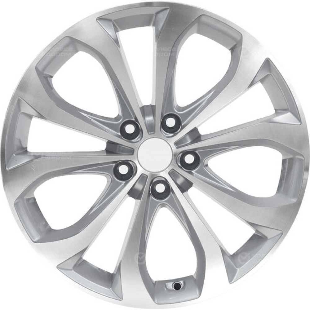 Колесный диск Replay Ki129 7xR17 5x114.3 ET48 DIA67.1 серебристый полированный