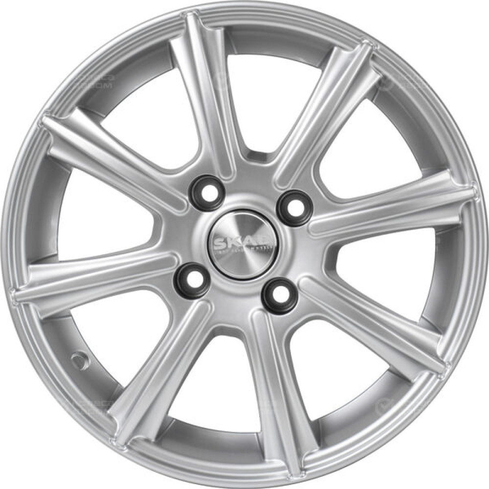 Колесный диск СКАД Монако 5.5xR14 4x100 ET43 DIA67.1 серебристый