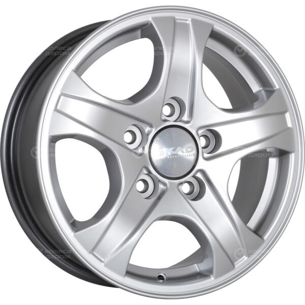 Колесный диск СКАД Калипсо 6.5xR16 5x139.7 ET43 DIA98.5 серебристый