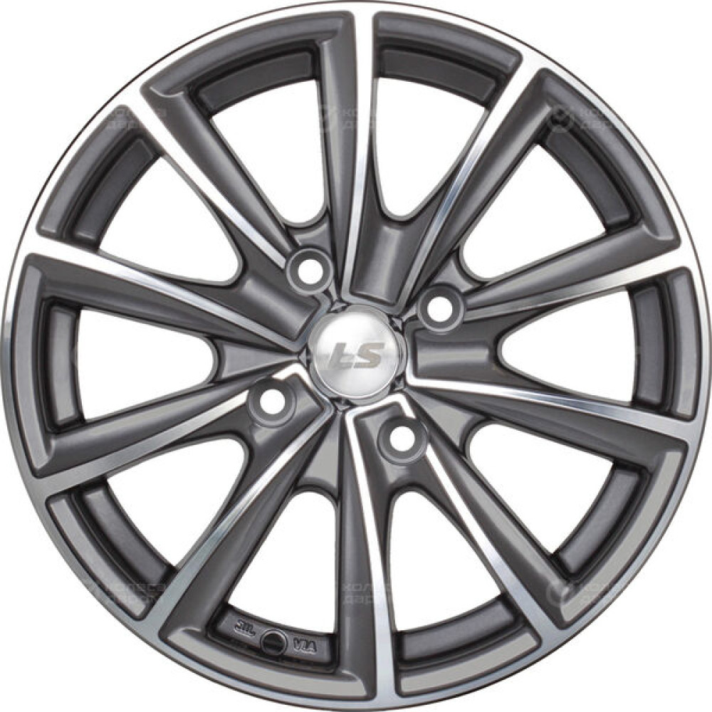 Колесный диск LS LS 232 7.5xR17 5x114.3 ET40 DIA73.1 насыщенный темно-серый полностью полированный