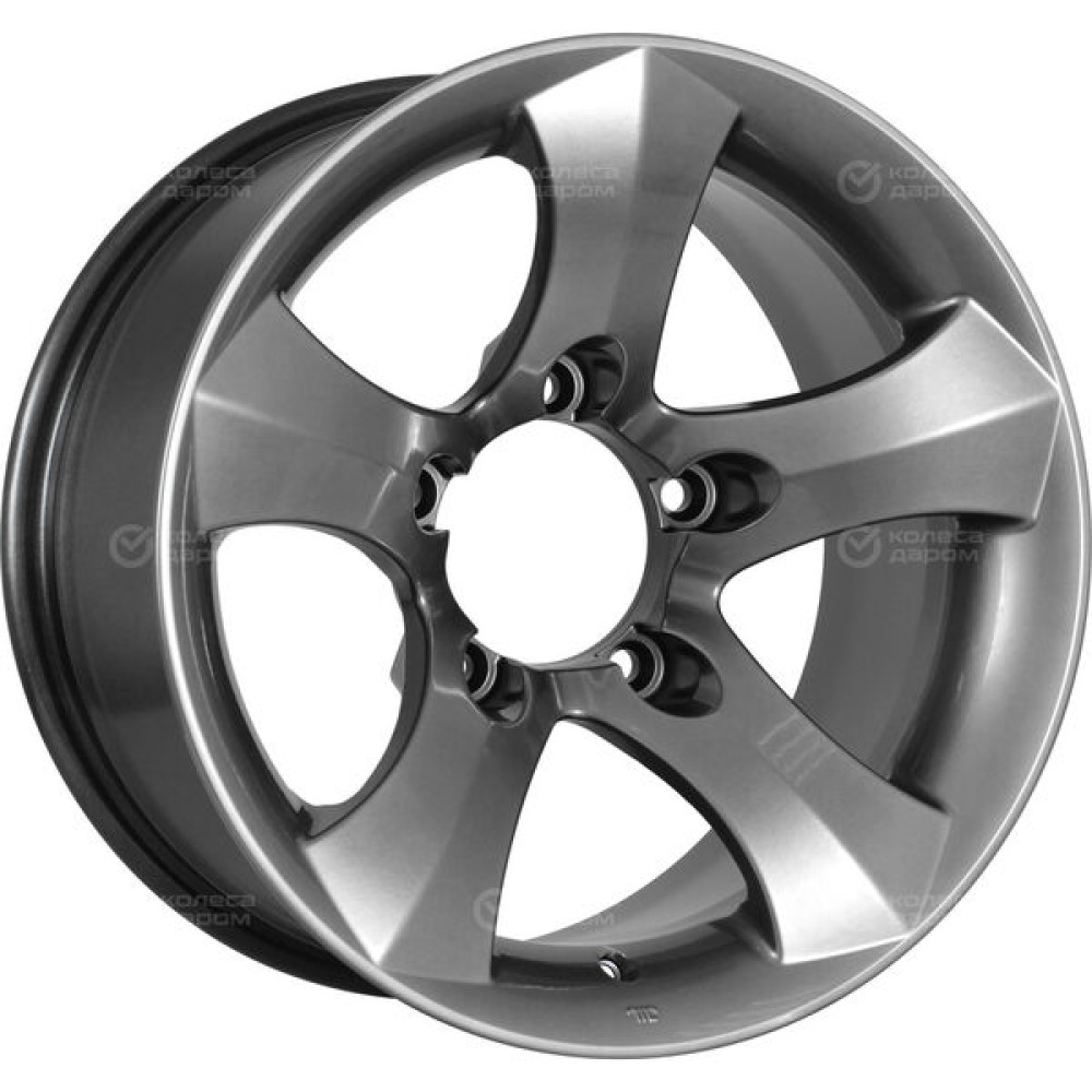 Колесный диск КиК Айсберг 8xR16 5x139.7 ET-10 DIA110.1 темно-серебристый