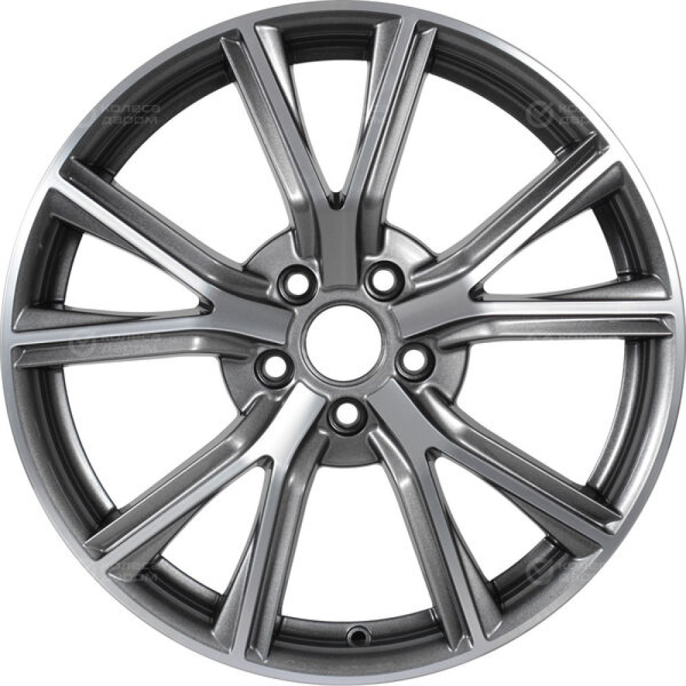 Колесный диск X-trike X122 7.5xR18 5x108 ET35 DIA67.1 темно-серебристый с полированной лицевой частью