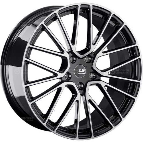 Колесный диск LS Forged FG17 10xR22 5x130 ET48 DIA71.6 черный глянцевый с полированной лицевой частью