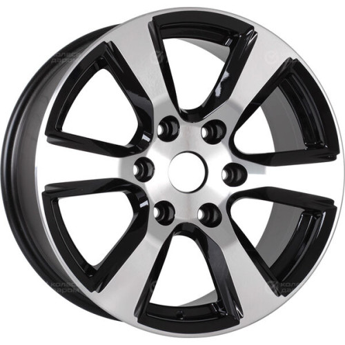 Колесный диск NEO 805 7.5xR18 6x139.7 ET25 DIA106.1 глянцевый черный с полированной лицевой частью