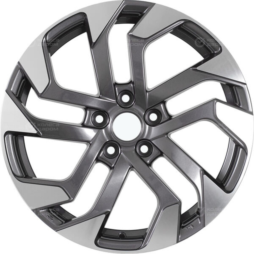 Колесный диск Replay MI190 7.5xR18 5x114.3 ET35 DIA67.1 насыщенный темно-серый полностью полированный