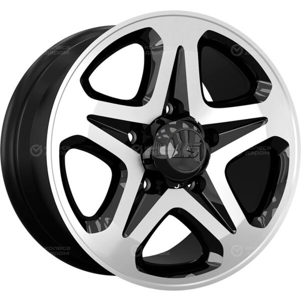 Колесный диск LS LS 774 7xR16 5x139.7 ET5 DIA108.5 черный полностью полированный
