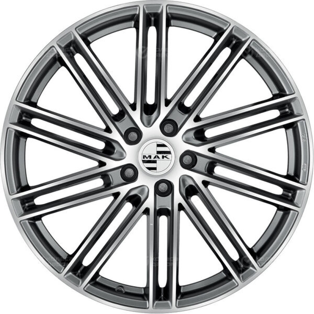 Колесный диск MAK Leipzig-D 11.5xR17 5x130 ET69 DIA71.6 серый с полированной лицевой частью
