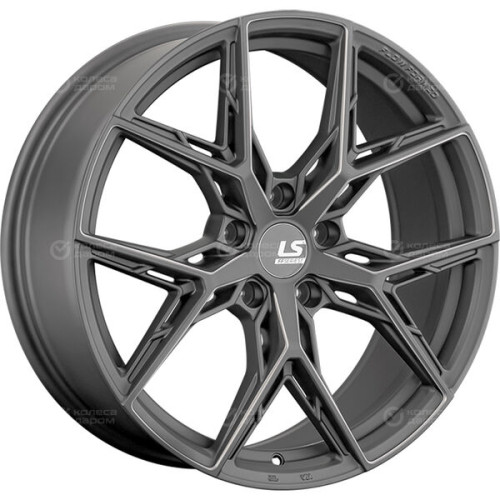 Колесный диск LS FlowForming LS RC82 9xR21 5x120 ET40 DIA72.6 серый матовый с фрезерованными лучами