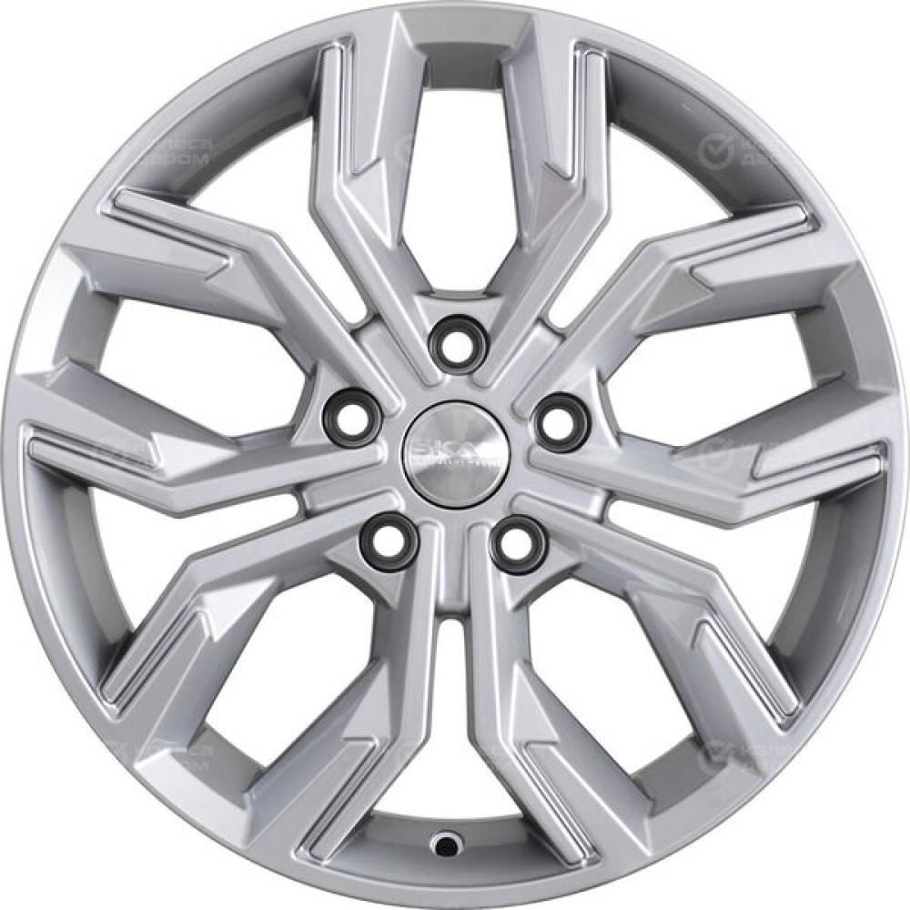 Колесный диск СКАД Амиата 7xR17 5x100 ET38 DIA67.1 серебристый