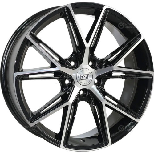 Колесный диск RST R129 7.5xR19 5x114.3 ET45 DIA67.1 глянцевый черный с полированной лицевой частью