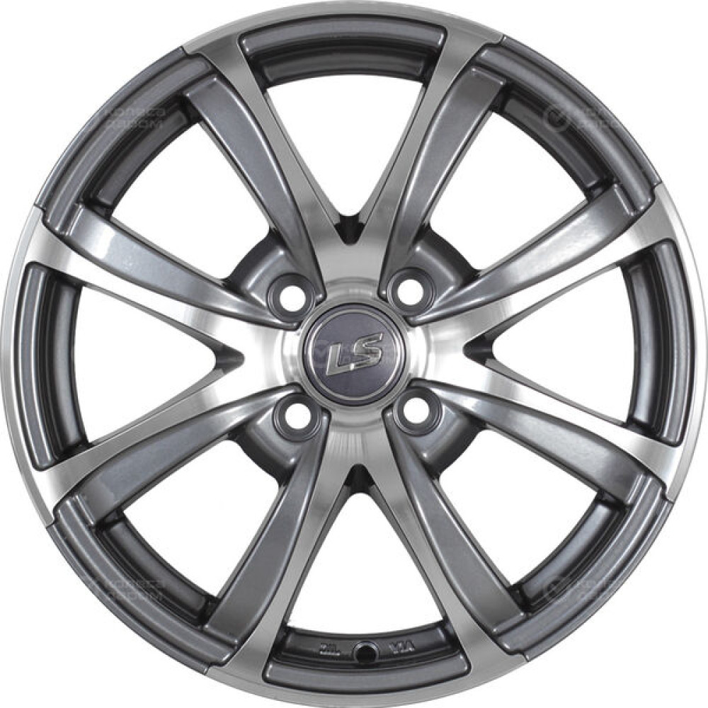 Колесный диск LS LS 313 7xR17 4x100 ET45 DIA60.1 насыщенный темно-серый полностью полированный