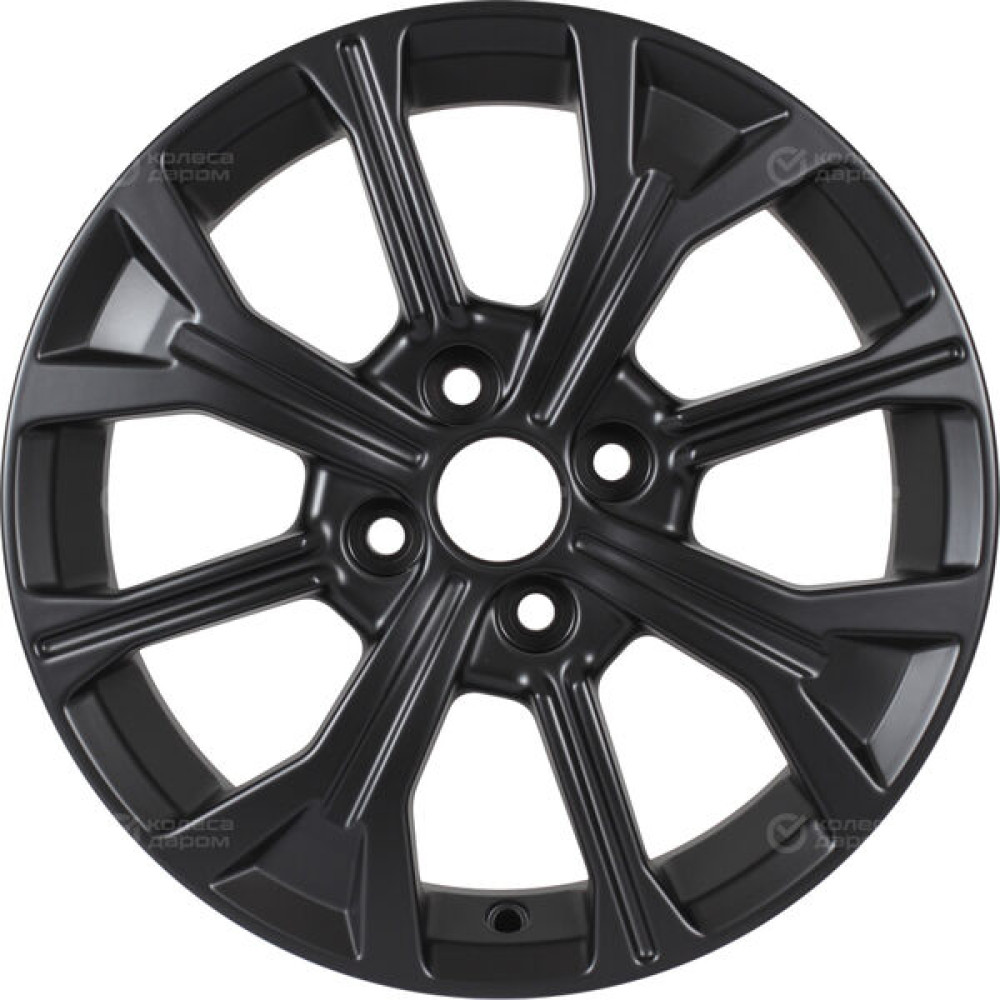 Колесный диск KDW KD1549 (15_Rio FB_FL) 6xR15 4x100 ET46 DIA54.1 черный матовый