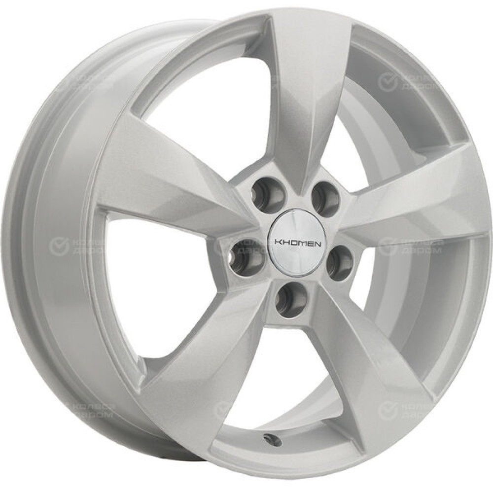 Колесный диск KHOMEN KHW1504 (ZV15_Polo) 6xR15 5x100 ET40 DIA57.1 серебристый