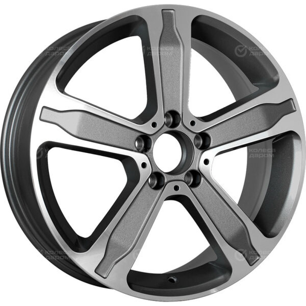 Колесный диск Replay VV246 6.5xR17 5x112 ET49 DIA57.1 глянцевый темно-серый с полированной лицевой частью
