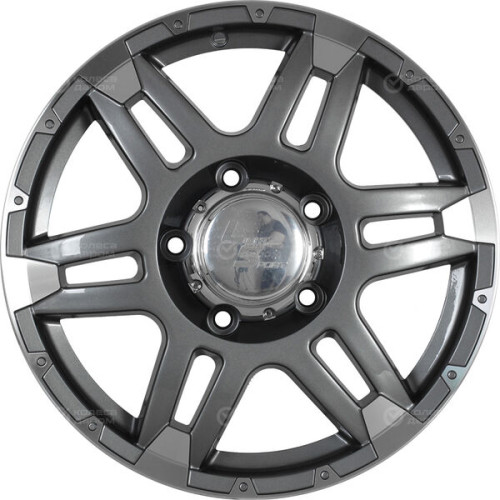 Колесный диск LS LS 212 7.5xR18 6x139.7 ET46 DIA67.1 насыщенный темно-серый полностью полированный