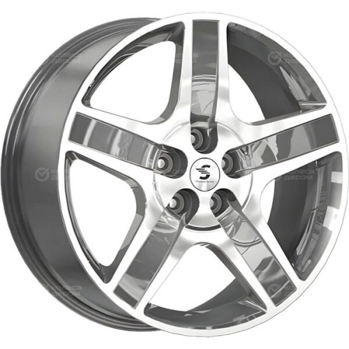 Колесный диск СКАД Premium Series КР008 8.5xR20 5x108 ET43 DIA60.1 светло-серый зеркальный