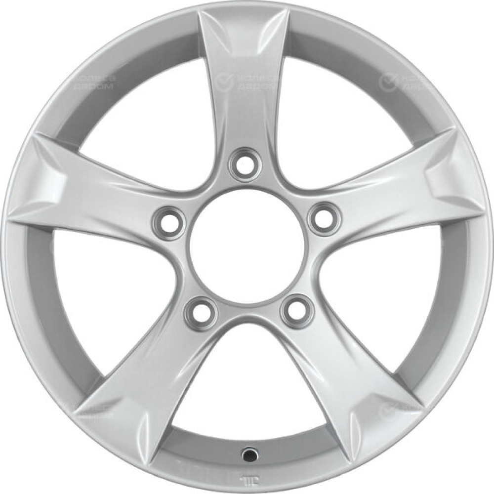 Колесный диск КиК Триал 6.5xR15 5x139.7 ET5 DIA110.1 серебристый