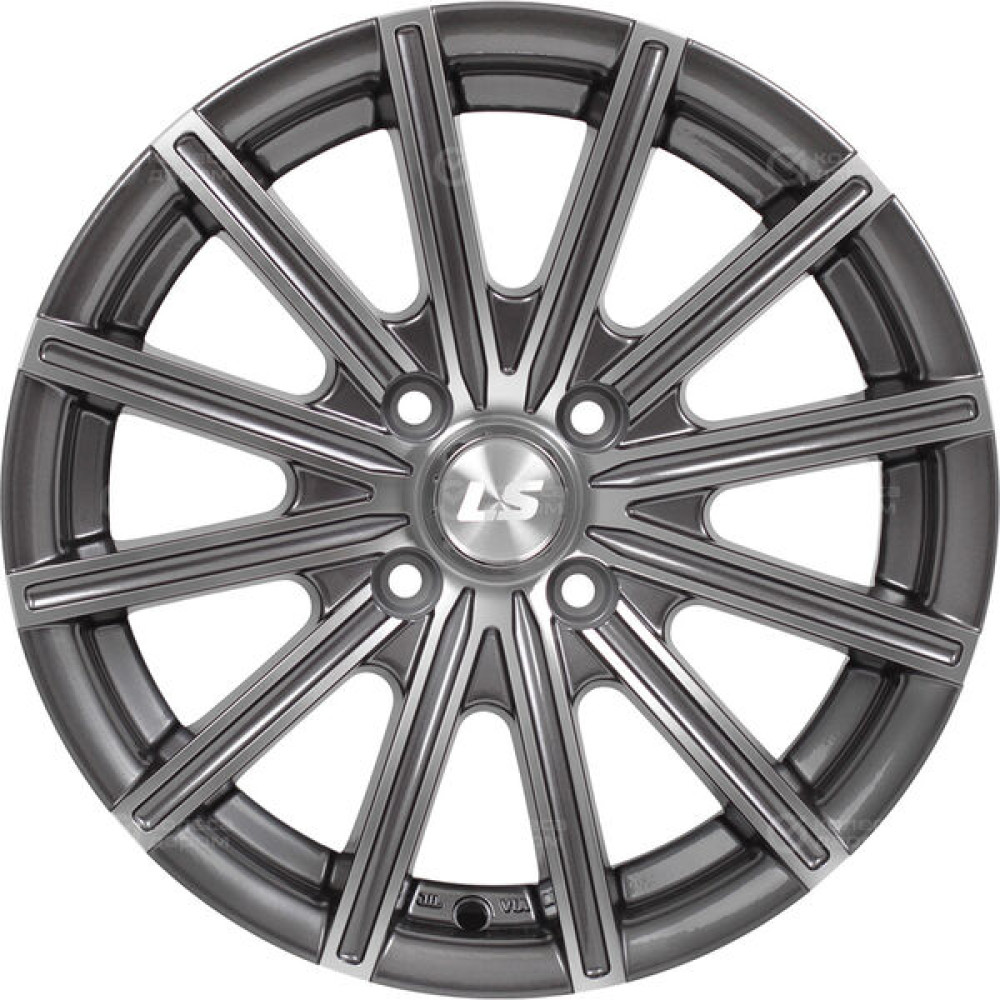 Колесный диск LS LS 312 7xR16 4x100 ET40 DIA73.1 насыщенный темно-серый полностью полированный